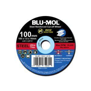 CUT OFF WHEEL METAL 125X2.5X22MM BLU-MOL